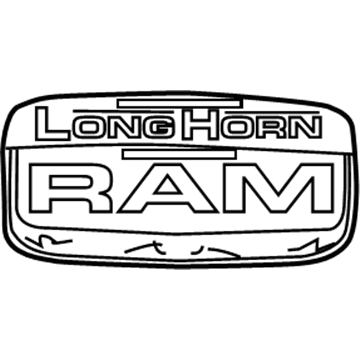 Ram 68083799AA Nameplate