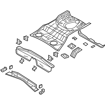 Jeep 5183909AA Rear Floor Pan
