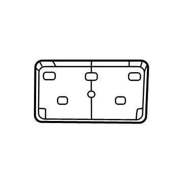 Ram License Plate - 68566320AB