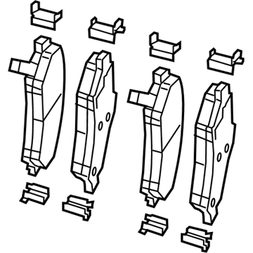 Jeep 68225170AF Brake Pads