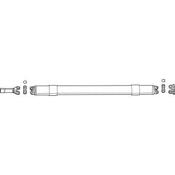 Ram 68541116AC Drive Shaft Assembly
