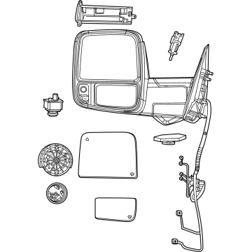 Mopar 68547204AD Mirror - Outside Rearview