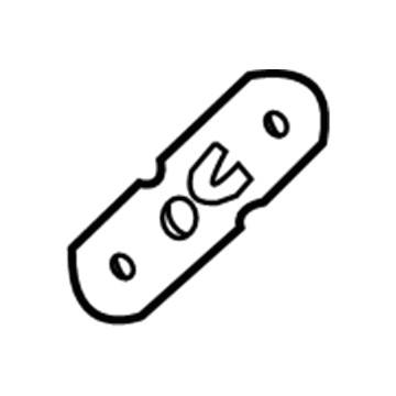 Dodge 4780864AC Side Impact Sensor Plate