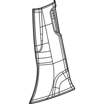 Jeep 6MN34TX7AA Lower Center Pillar Trim