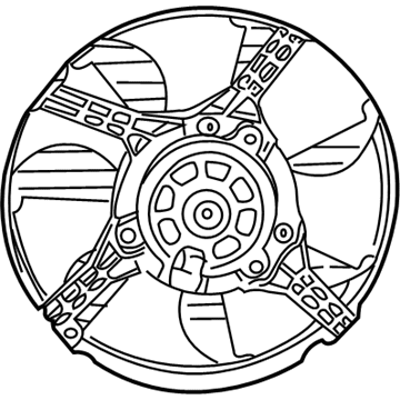 Dodge 4809171AG Fan Motor Assembly