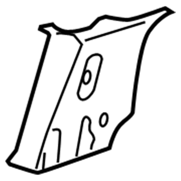 Mopar 5GR30BD1AD Pillar Trim, Upper Passenger Side