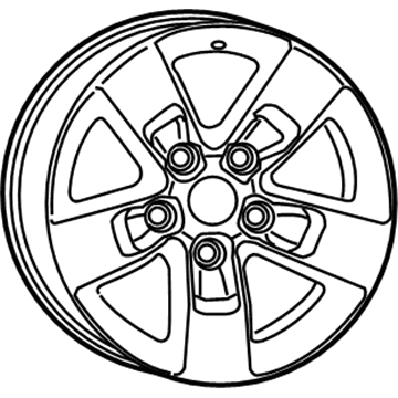 Ram 1UB17GSAAC Wheel, Alloy