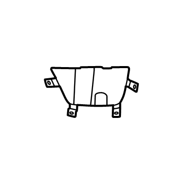 Mopar 68472224AA Fog Lamp Bezel, Front Passenger Side