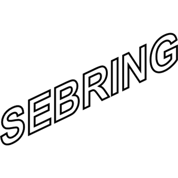 Chrysler 4389880AB Nameplate