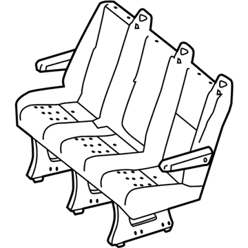 Dodge 1JB571A6AA Bench Seat