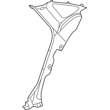 Mopar 1WW30DX9AD Lower Quarter Trim, Rear Passenger Side