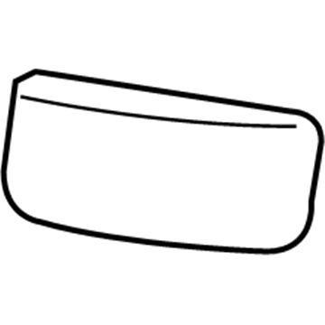 Mopar 68009995AA Mirror Glass, Front Driver Side