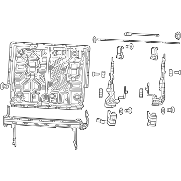 Mopar 68566798AD Frame - Third Row Seat Back 68566798AD Mopar Frame - Third Row Seat Back Illustration 1 of 1