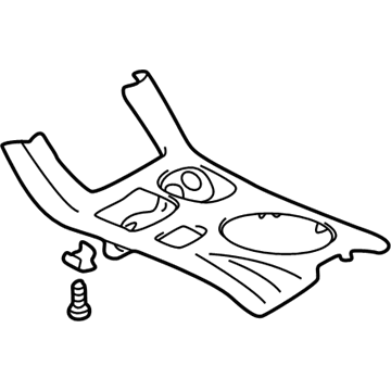 Mopar MR646241 Console Panel, Brown, Center