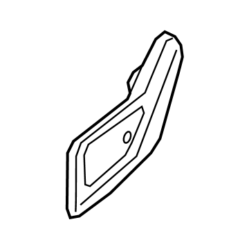 Mopar 5ZE81TX7AA Outer Finish Panel, Black, Front Driver Side