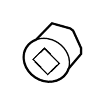 Jeep 6509613AA Tow Hook Nut