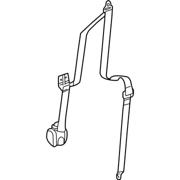 Chrysler XA961DVAI Belt & Retractor