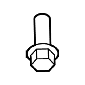 Dodge 6512780AA Transmission Mount Bracket Lower Bolt