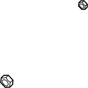 Mopar 6508151AA Shock Nut, Rear Upper