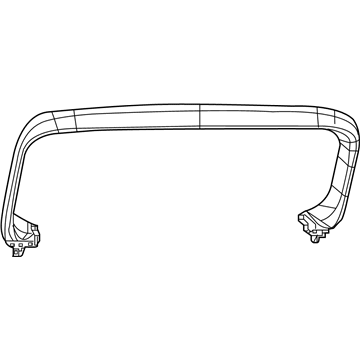 Mopar 5VY05GTVAA Upper Trim, Brown, Rear