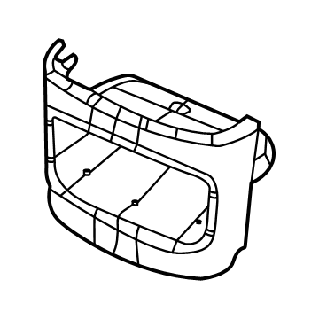 Mopar 1YU67DX9AA Front Trim, Black, Rear