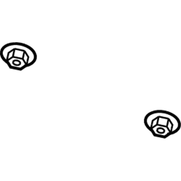 Jeep 6512316AA Heat Shield Nut