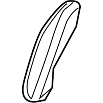 Mopar 1UK962X9AB Bolster, Black, Rear Passenger Side