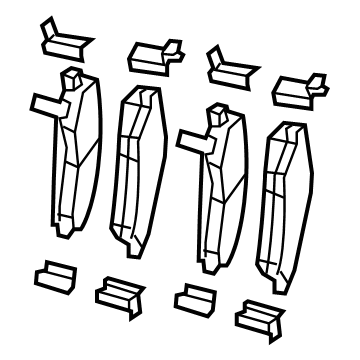 Jeep 68635837AA Brake Pads