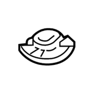 Mopar 68084175AA Radiator Isolator, Upper Mopar 68084175AA Radiator Isolator, Upper