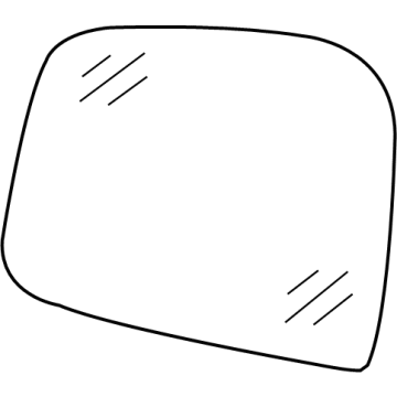 Mopar 68092053AB Mirror Glass, Front Driver Side