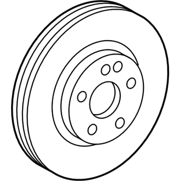 Chrysler Crossfire Brake Disc - 5135475AC