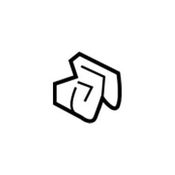 Dodge 55056423AA Lower Shroud Clip