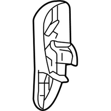 Mopar 1FK16DX9AC Hinge Cover, Black, Front Outer Passenger Side