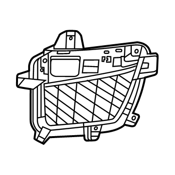 Jeep 68408098AC Outer Grille