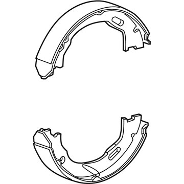 Dodge 68020626AB Parking Brake Shoes