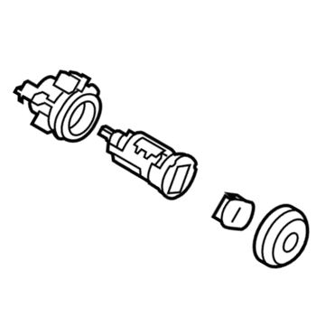 Dodge Challenger Door Lock Cylinder - 68085676AA