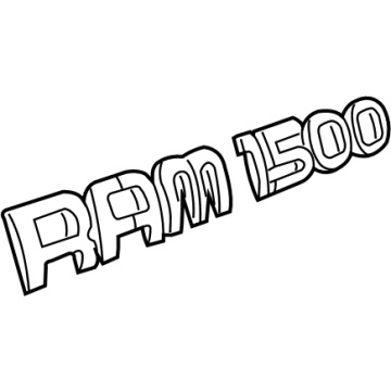 Ram 68082444AA Nameplate