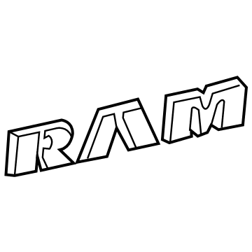 Ram 55277434AB Nameplate