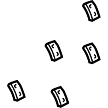 Dodge 5073327AA Grille Rivet