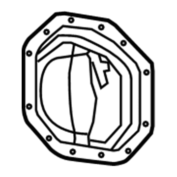 Dodge 52069713AB Differential Cover