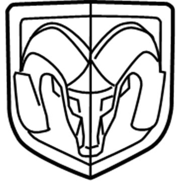 Mopar 68082011AB Emblem, Rear