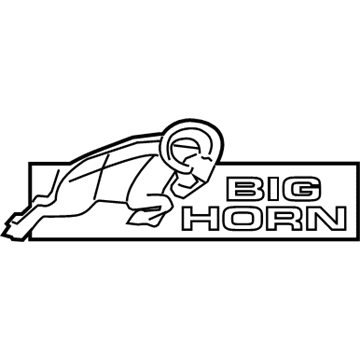 Mopar 55372894AA Nameplate, Rear Mopar 55372894AA Nameplate, Rear