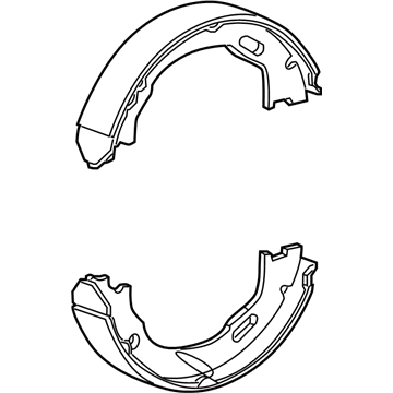 Dodge 68020626AB Parking Brake Shoes