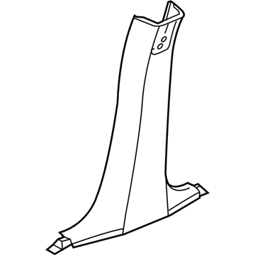 Mopar UM22XDBAI Lower Center Pillar Trim, Slate Gray, Passenger Side