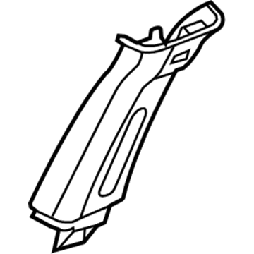 Mopar UM15DW1AI Upper Center Pillar Trim, Driver Side