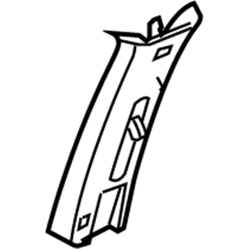 Dodge 1DE22BD1AA Center Pillar Trim