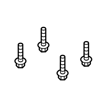 Jeep 6104418AA Transmission Mount Bolt