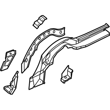 Chrysler 5139029AA Side Rail Assembly