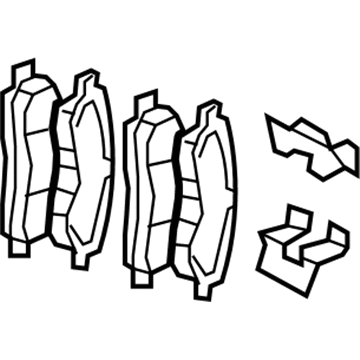 Jeep 68020494AD Brake Pads