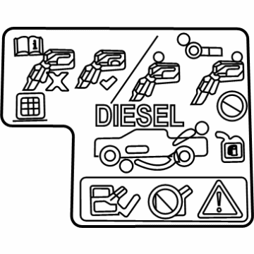Ram 52030052AD Fuel Label
